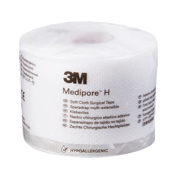 Perforated Medical Tape 3M Medipore H White 2 Inch X 10 Yard Soft Cloth NonSterile