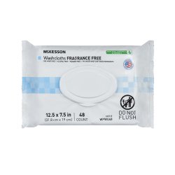 personal cleansing wipe mckesson soft pack unscented 48 count