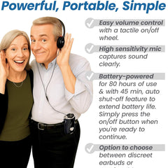 personal sound amplifier superear 3 4 x 2 x 3 inch