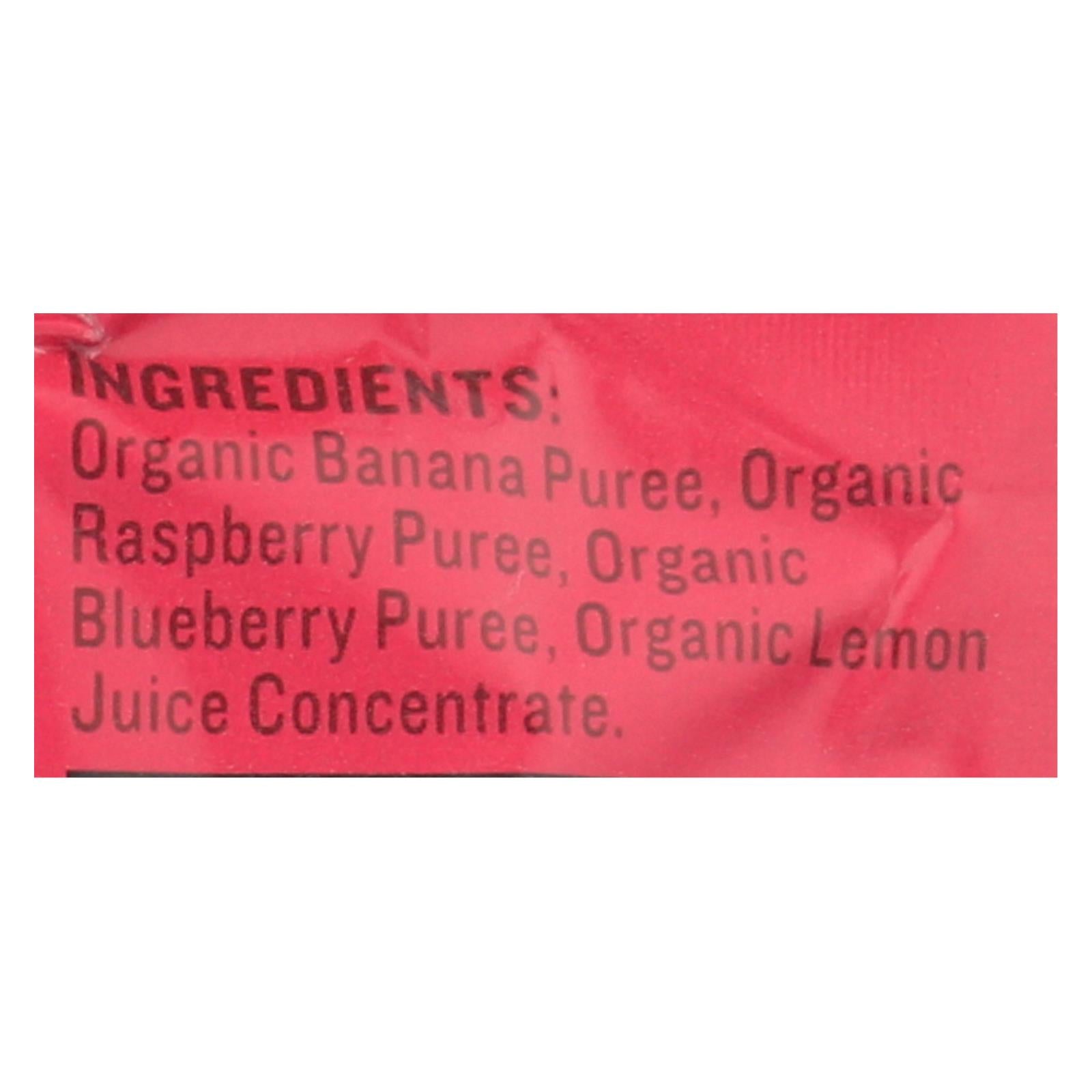 peter rabbit organics fruit snacks raspberry banana and blueberry case of 10 4 oz