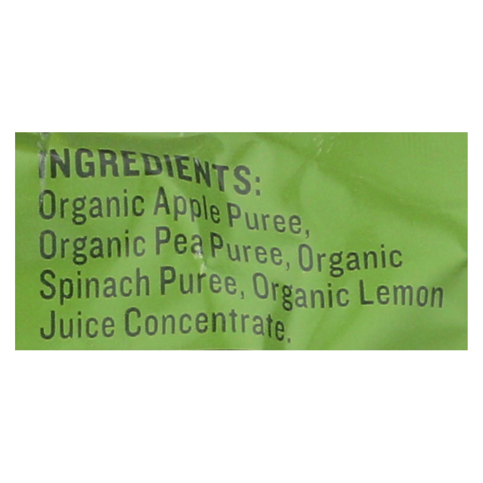 peter rabbit organics veggie snacks pea spinach and apple case of 10 4 4 oz