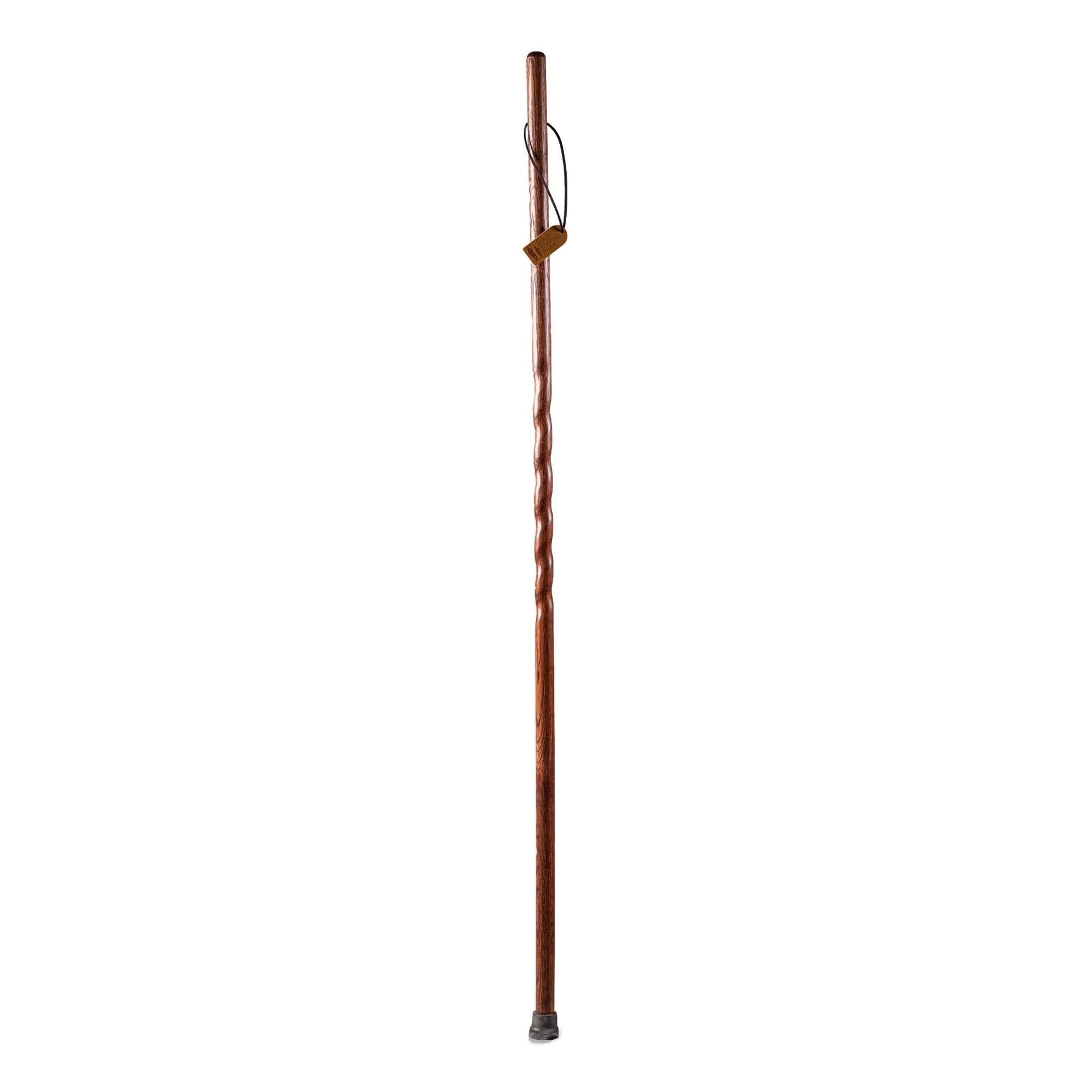 Walking Stick Brazos Twisted Trekker Wood 55 Inch Height Red Oak