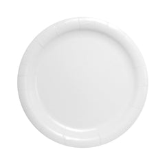 Plate Bare Eco Forward White Single Use Paper 9 Inch Diameter