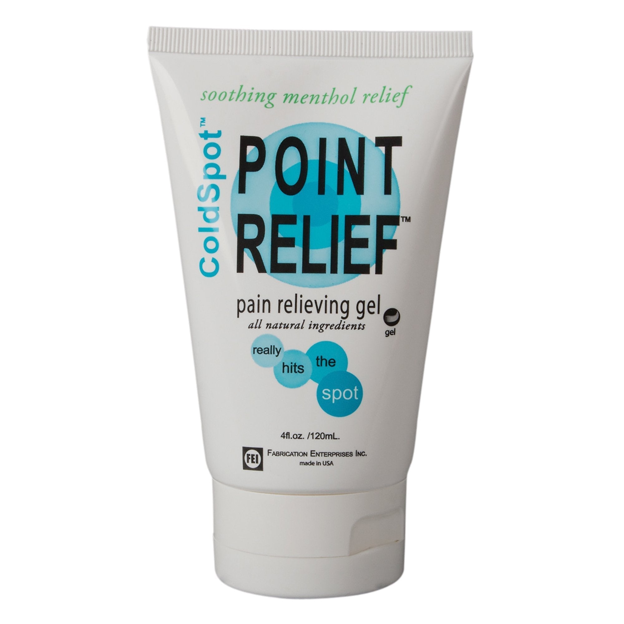 Topical Pain Relief Point Relief ColdSpot 0.06%   12% Strength Menthol / Methyl Salicylate Topical Gel 4 oz.