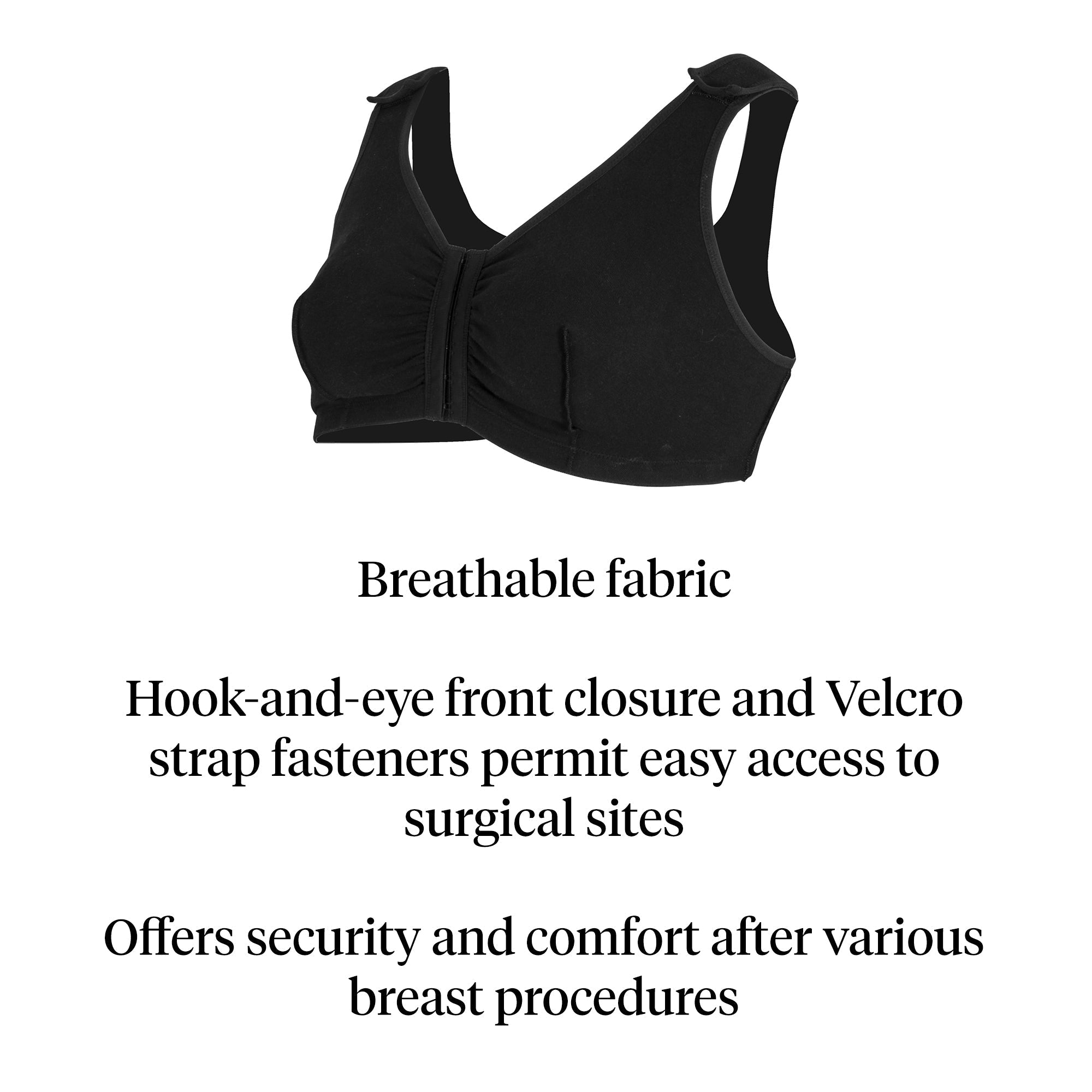 post surgical bra mckesson black 36 inch packaging type each