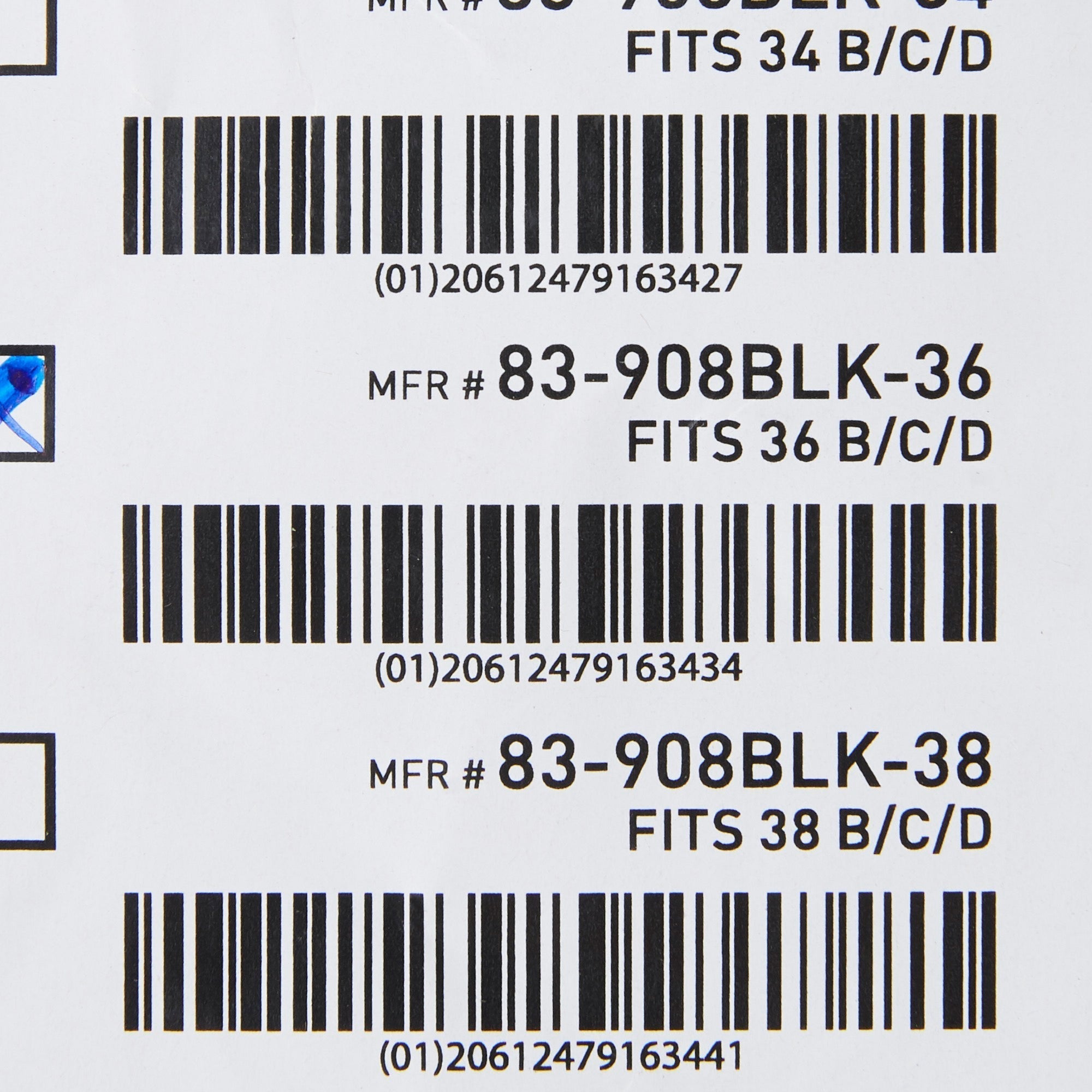 post surgical bra mckesson black 36 inch packaging type each