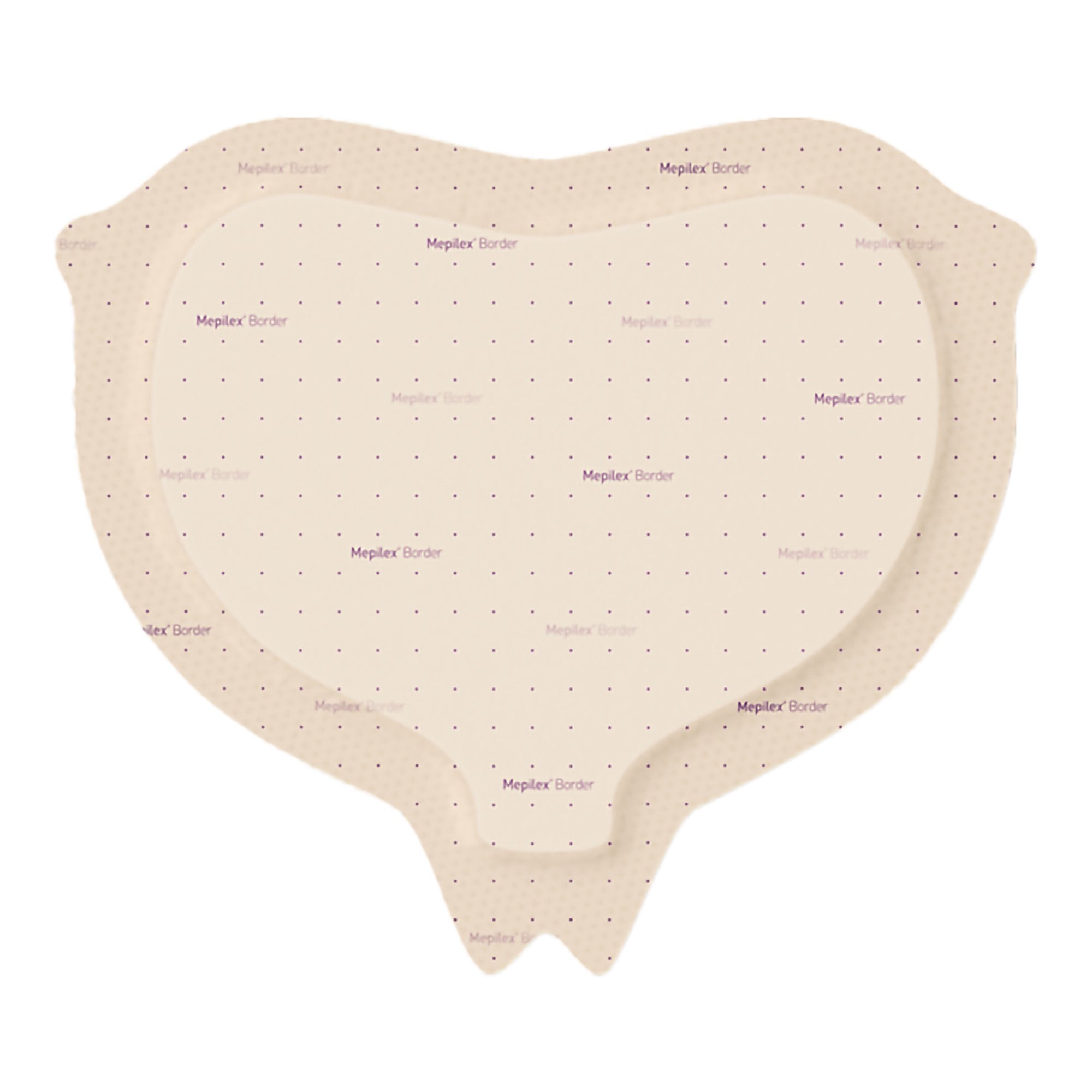 Foam Dressing Mepilex® Border Sacrum 9-1/5 X 9-1/5 Inch With Border Film Backing Silicone Adhesive Sacral Sterile