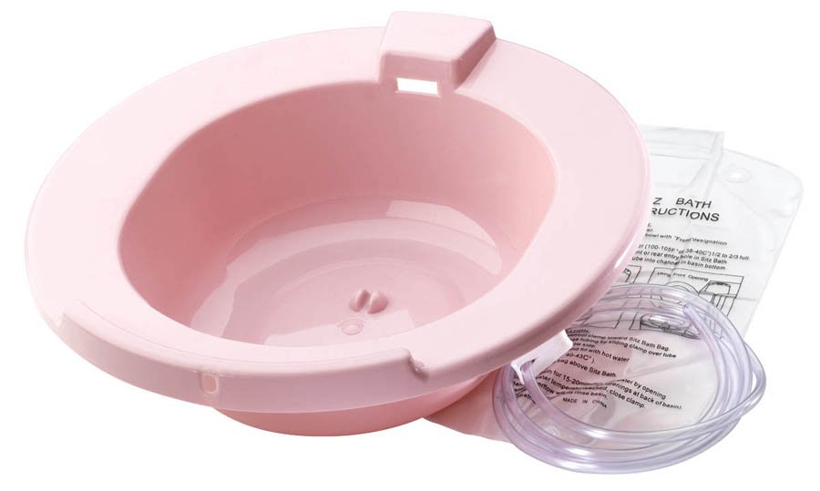 Sitz Bath Carex® Round Dusty Rose Polypropylene