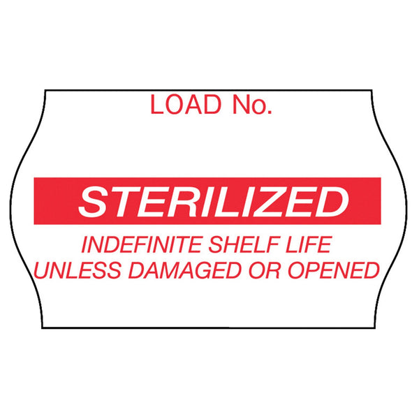 Pre Printed Label Comply Laboratory Use Red Label Sterilized Red Sterilization Label 5/8 X 1 1/8 Inch