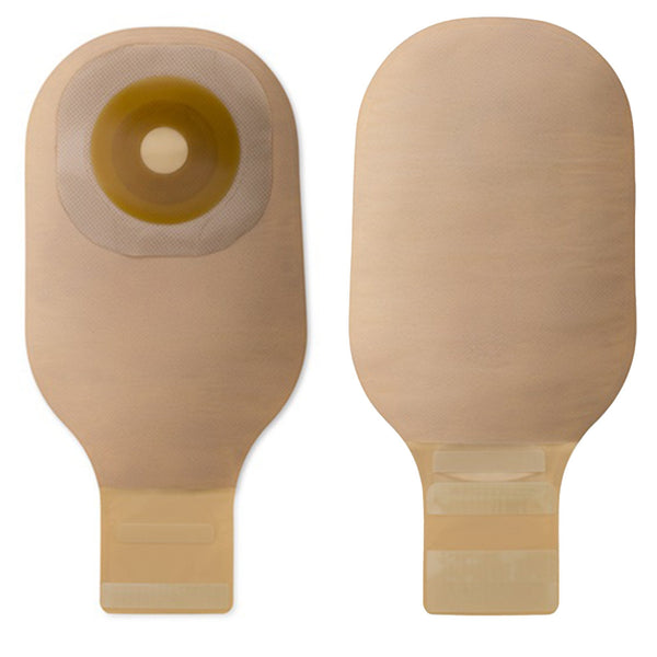 Colostomy Pouch Premier Flextend One Piece System 12 Inch Length Flat, Pre Cut 1 Inch Stoma Drainable