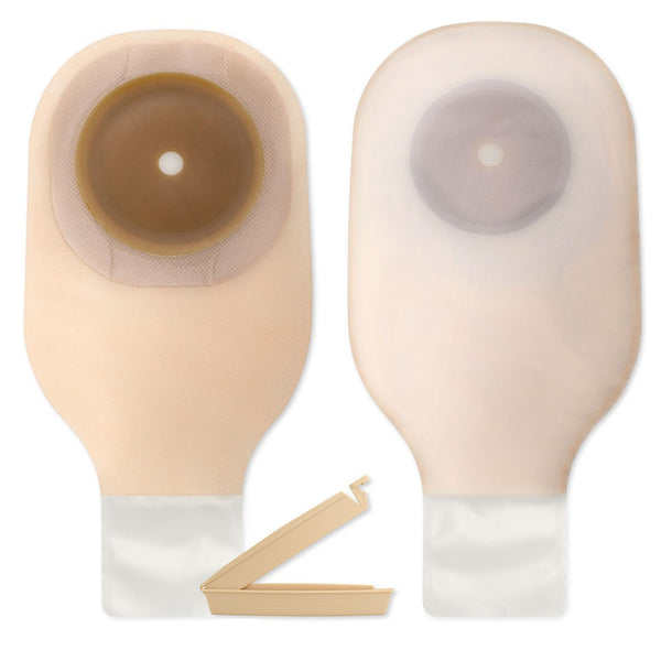 Ostomy Pouch Premier Flextend One Piece System 12 Inch Length Trim To Fit 2 1/2 Inch Stoma Drainable