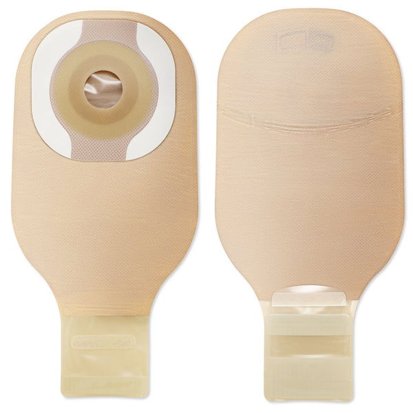 Ostomy Pouch Premier One Piece System 12 Inch Length Convex, Pre Cut 1 1/8 Inch Stoma Drainable