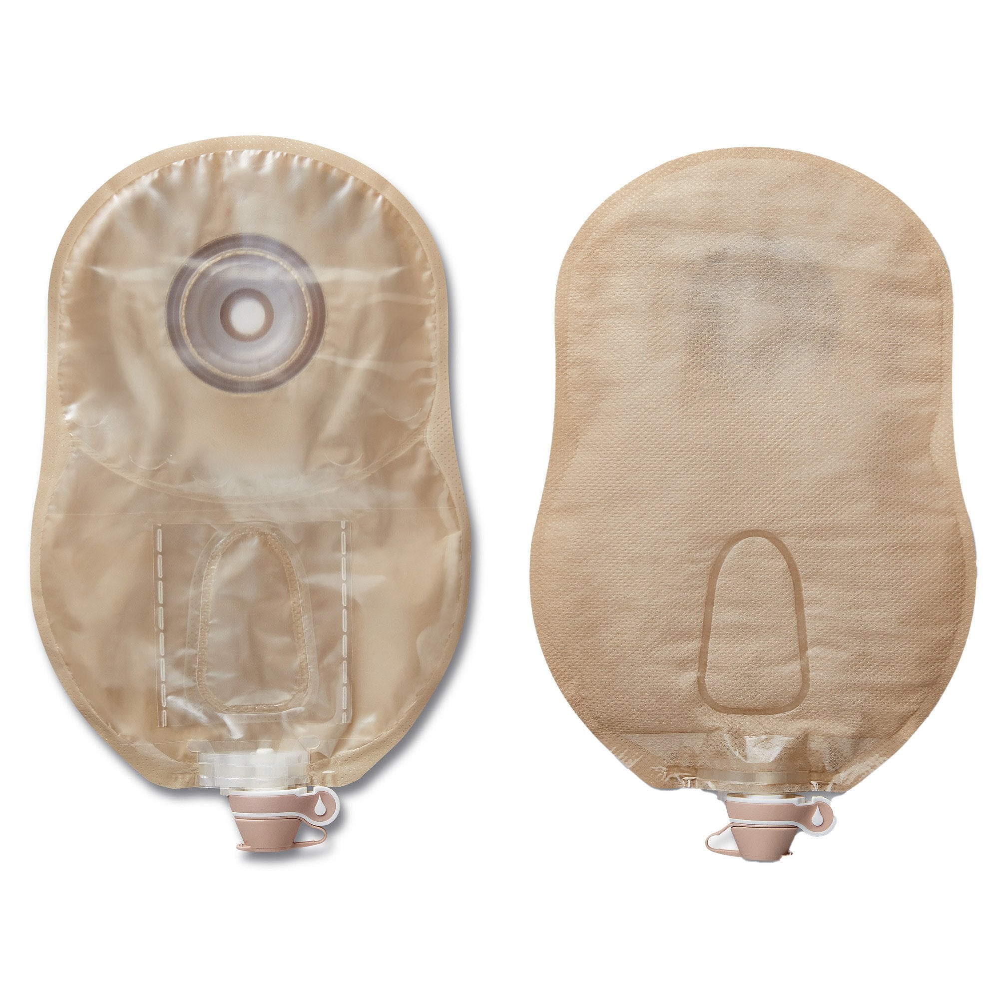 Urostomy Pouch Premier One Piece System 9 Inch Length Convex, Pre Cut 1/2 Inch Stoma Drainable