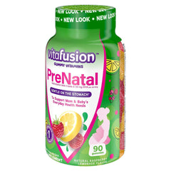 prenatal vitamin supplement gummy 90 per bottle assorted fruit flavor