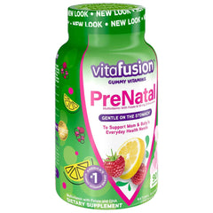 Prenatal Vitamin Supplement Gummy 90 per Bottle Assorted Fruit Flavor