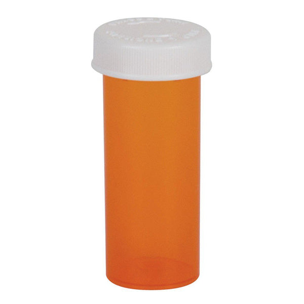 Prescription Vial Ezydose Push & Turn 30 DRAM Amber