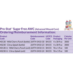 pro stat awc wild cherry punch complete liquid protein 30 ounce bottle pro stat awc oral supplement mk625365ea