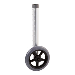 probasics 5 fixed walker wheels with glide caps pair