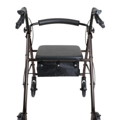 ProBasics Aluminium Rollator For Seniors and Elders, Wheel size 6 inch With Height-adjustable for a custom fit Weight Capacity 300lbs, Black Color ,Foldable, RLA6BK