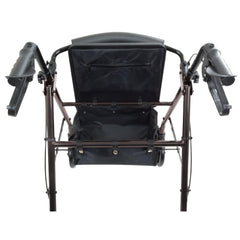 ProBasics Aluminium Rollator For Seniors and Elders, Wheel size 6 inch With Height-adjustable for a custom fit Weight Capacity 300lbs, Black Color ,Foldable, RLA6BK
