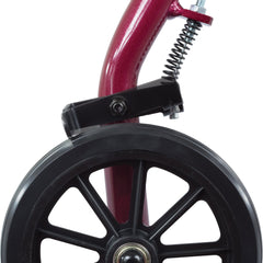 probasics aluminum rollator with 6 inch wheels burgundy