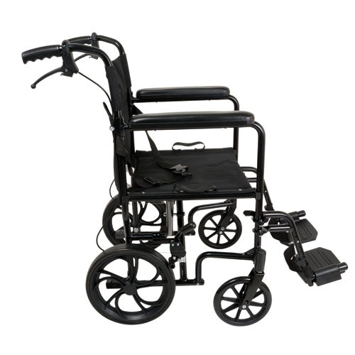 probasics aluminum transport chair 12 wheels