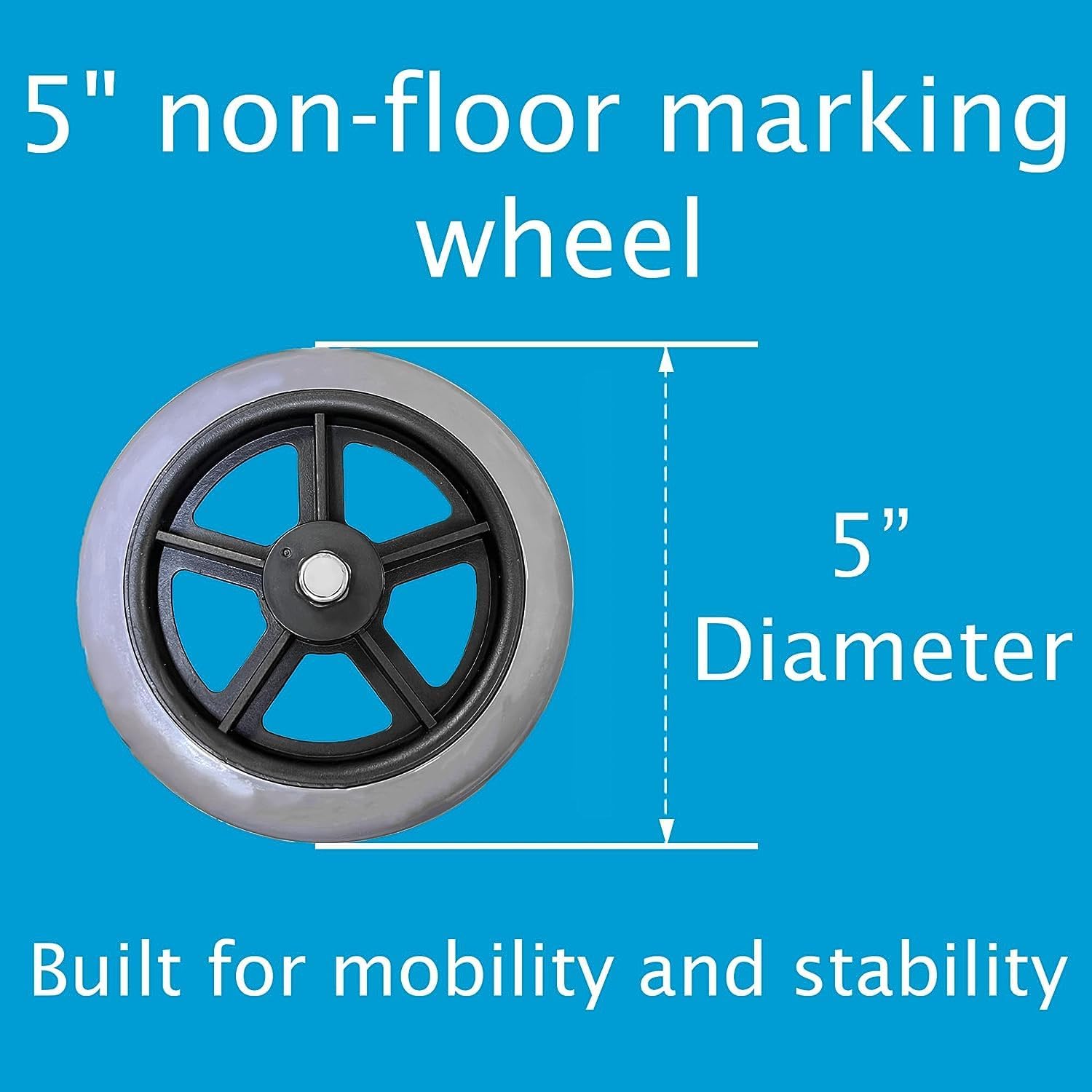probasics sure lever release folding walker with 5 wheels