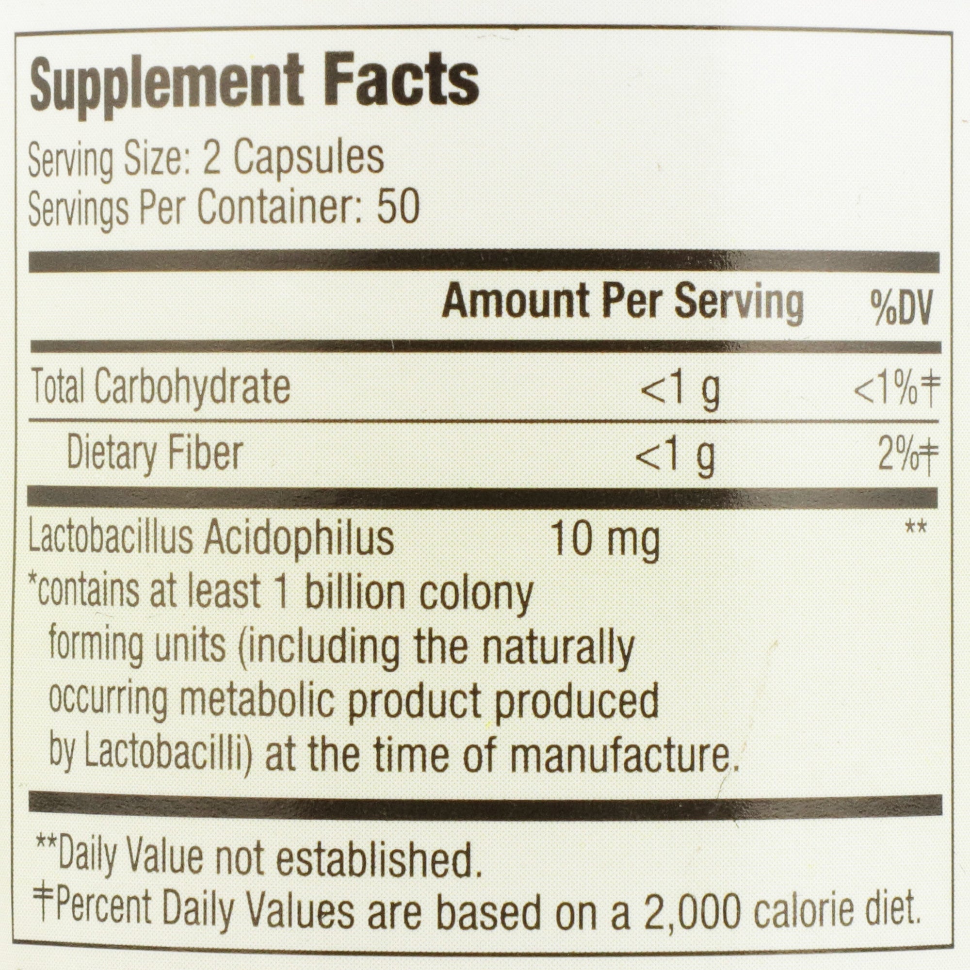 probiotic dietary supplement health star 100 per bottle capsule packaging type case