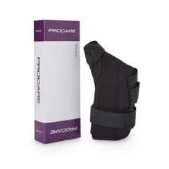 Wrist Brace with Abducted Thumb ProCare ComfortFORM Aluminum / Foam / Spandex / Plastic Left Hand Black Medium
