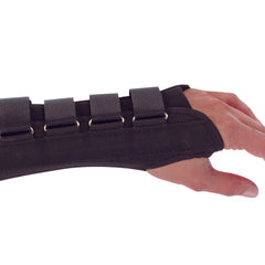 Wrist Support ProCare Aluminum / Cotton / Flannel / Suede Left Hand Black Large