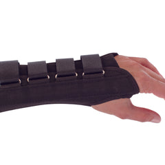 Wrist Support ProCare Aluminum / Cotton / Flannel / Suede Left Hand Black Small