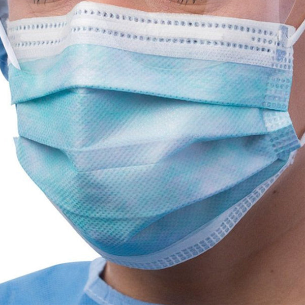 Procedure Mask Cardinal Health Anti fog Foam ASTM Level 3 Earloops One Size Fits Most