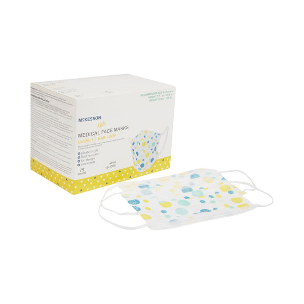 Procedure Mask McKesson ASTM Level 1 Earloops Child Size
