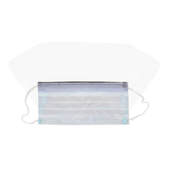 procedure mask with eye shield cardinal health anti fog foam astm level 3 earloops one size fits most packaging type box