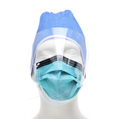 procedure mask with eye shield cardinal health anti fog foam astm level 3 earloops one size fits most packaging type case