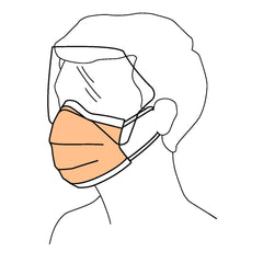 procedure mask with eye shield fluidshield anti fog foam astm level 3 earloops one size fits most packaging type box