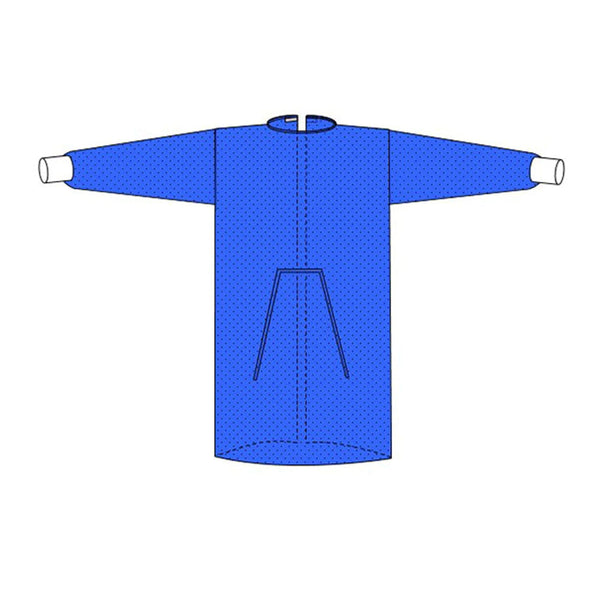Protective Procedure Gown Welmed X Large Blue NonSterile Not Rated Disposable
