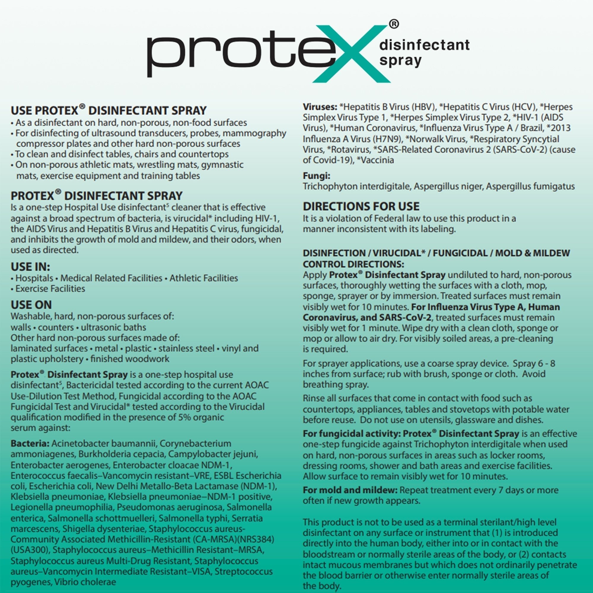 protex disinfectant spray 12 oz protex surface disinfectant cleaner mk701124ea