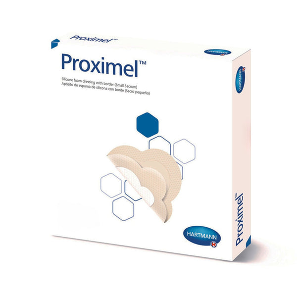 Foam Dressing Proximel 9 1/5 X 9 1/5 Inch With Border Waterproof Film Backing Silicone Adhesive Sacral Sterile