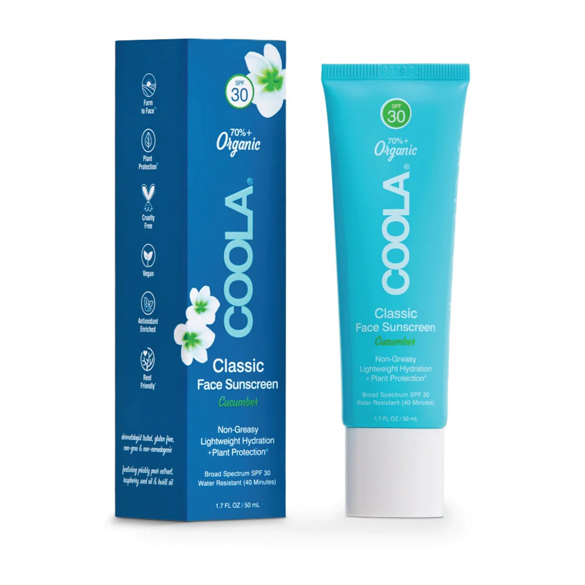 Sunscreen COOLA® Classic Face SPF 30 Lotion 1.7 oz. Tube