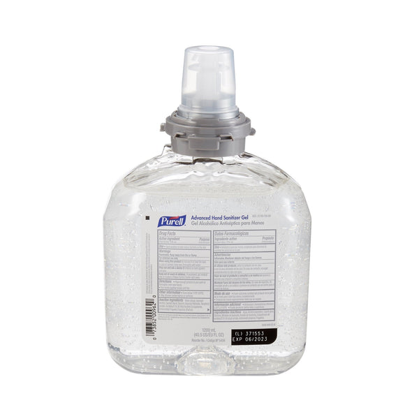 Hand Sanitizer Purell Advanced 1,200 mL Ethyl Alcohol Gel Dispenser Refill Bottle