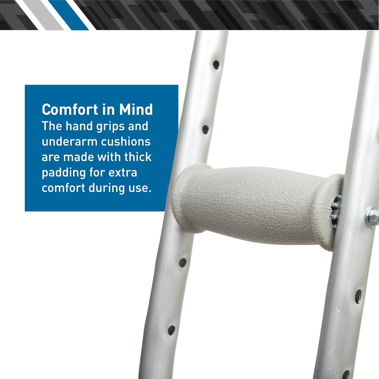 push button alum adj crutch pr tall patient height 510 66