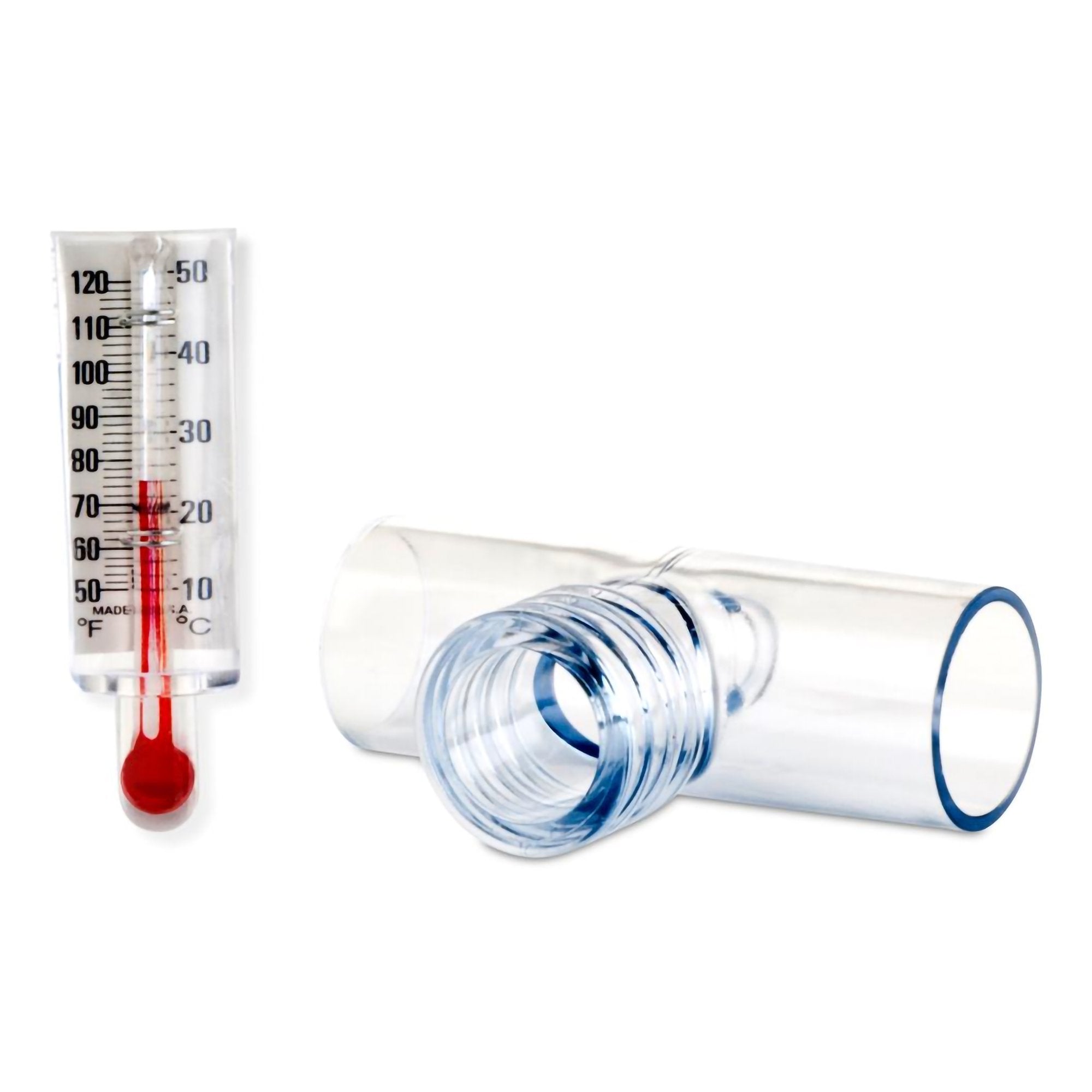 Thermometer with Tee Adapter, Packaging Type- Case