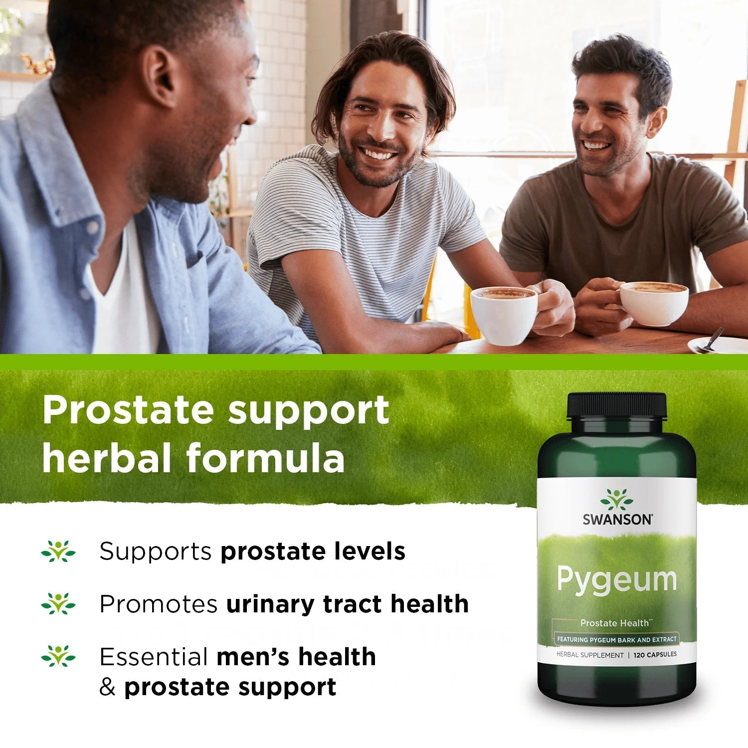 Pygeum   Featuring Pygeum Bark and Extract 120 Caps 2 Pack