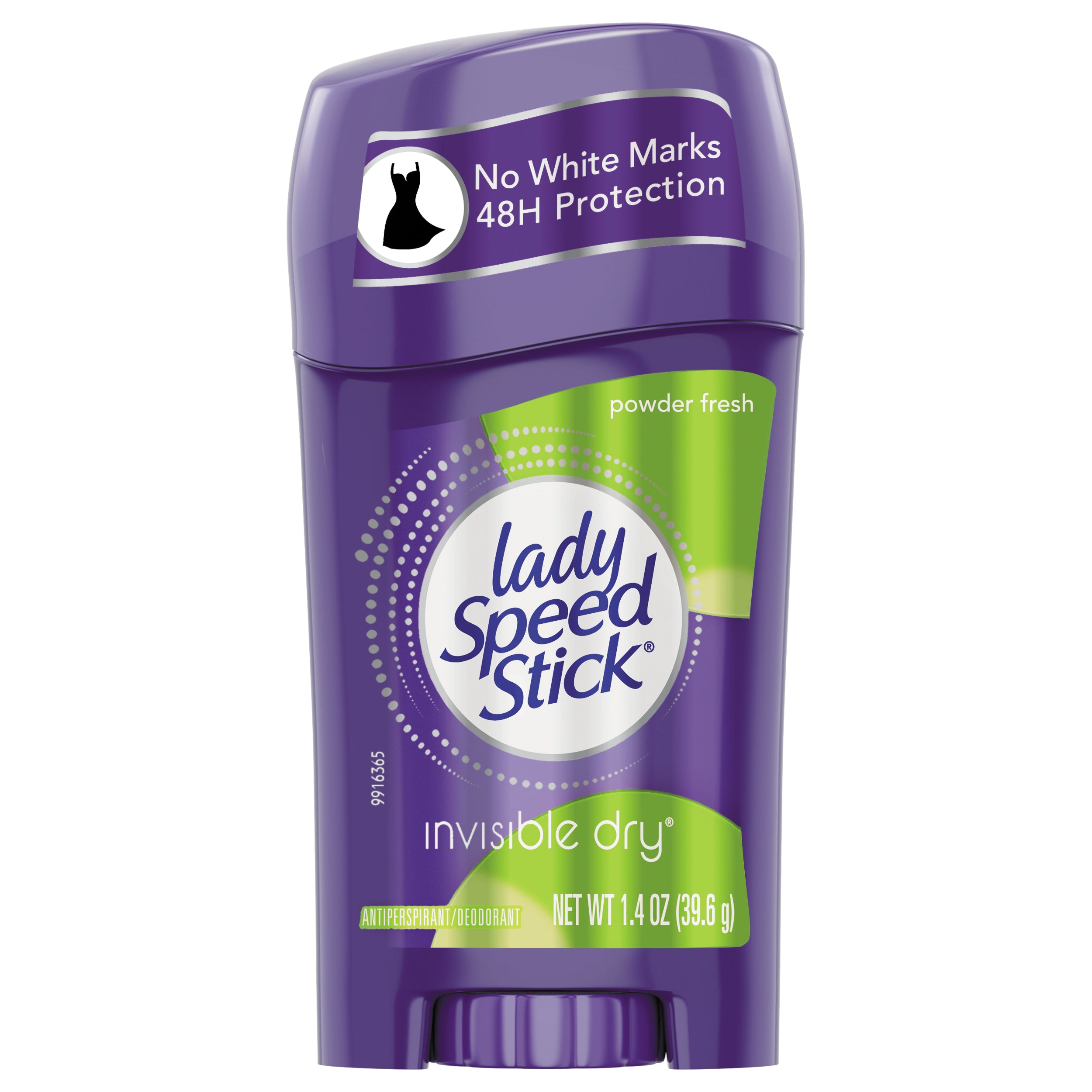 Antiperspirant / Deodorant Lady Speed Stick Solid 1.4 oz. Powder Fresh Scent, Packaging Type- Case