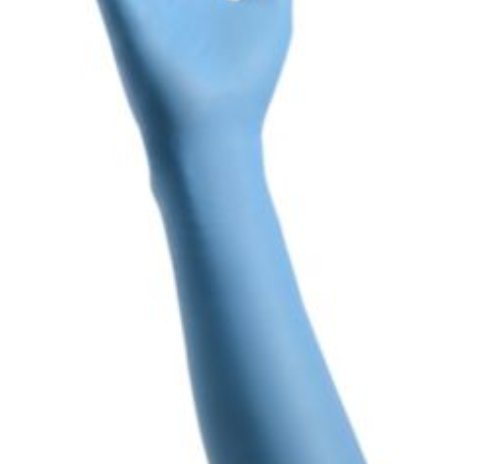 Exam Glove Cardinal Health Decontamination Medium NonSterile Nitrile Extended Cuff Length Fully Textured Blue Chemo Tested, Packaging Type- Box