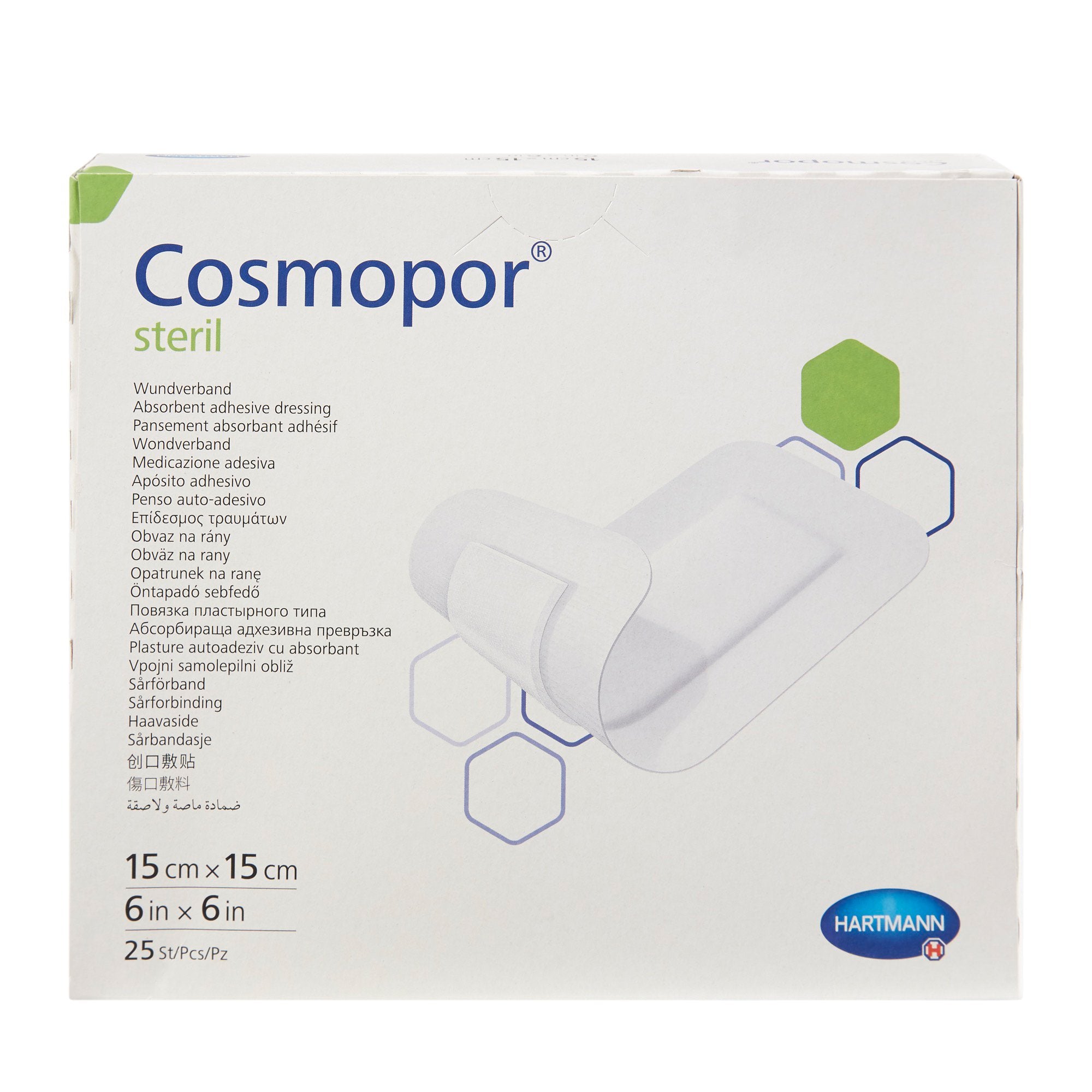 Island Dressing Cosmopor® Steril 6 X 6 Inch Square Sterile