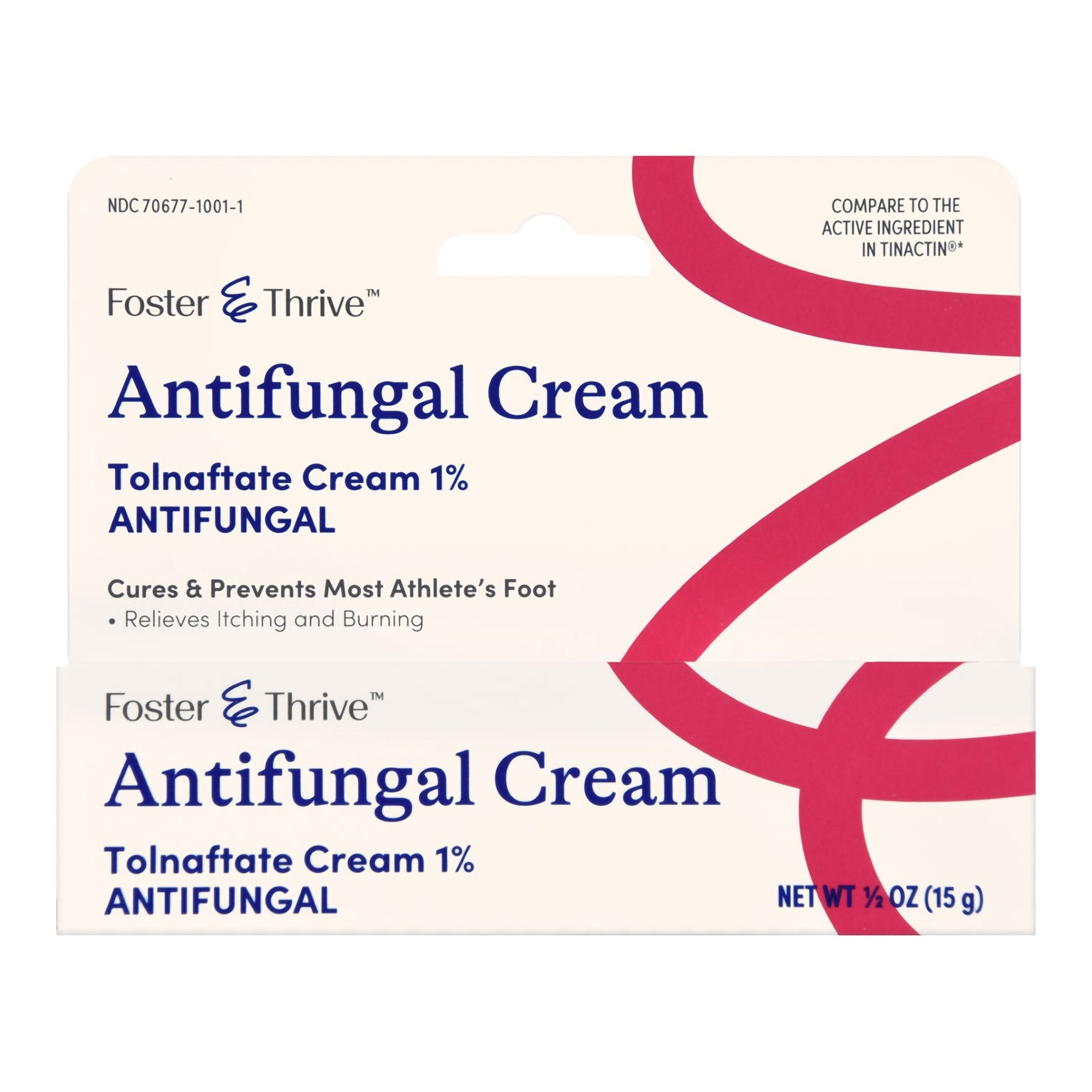 Antifungal Foster & Thrive 1% Strength Cream 0.5 oz. Tube, Packaging Type- Each