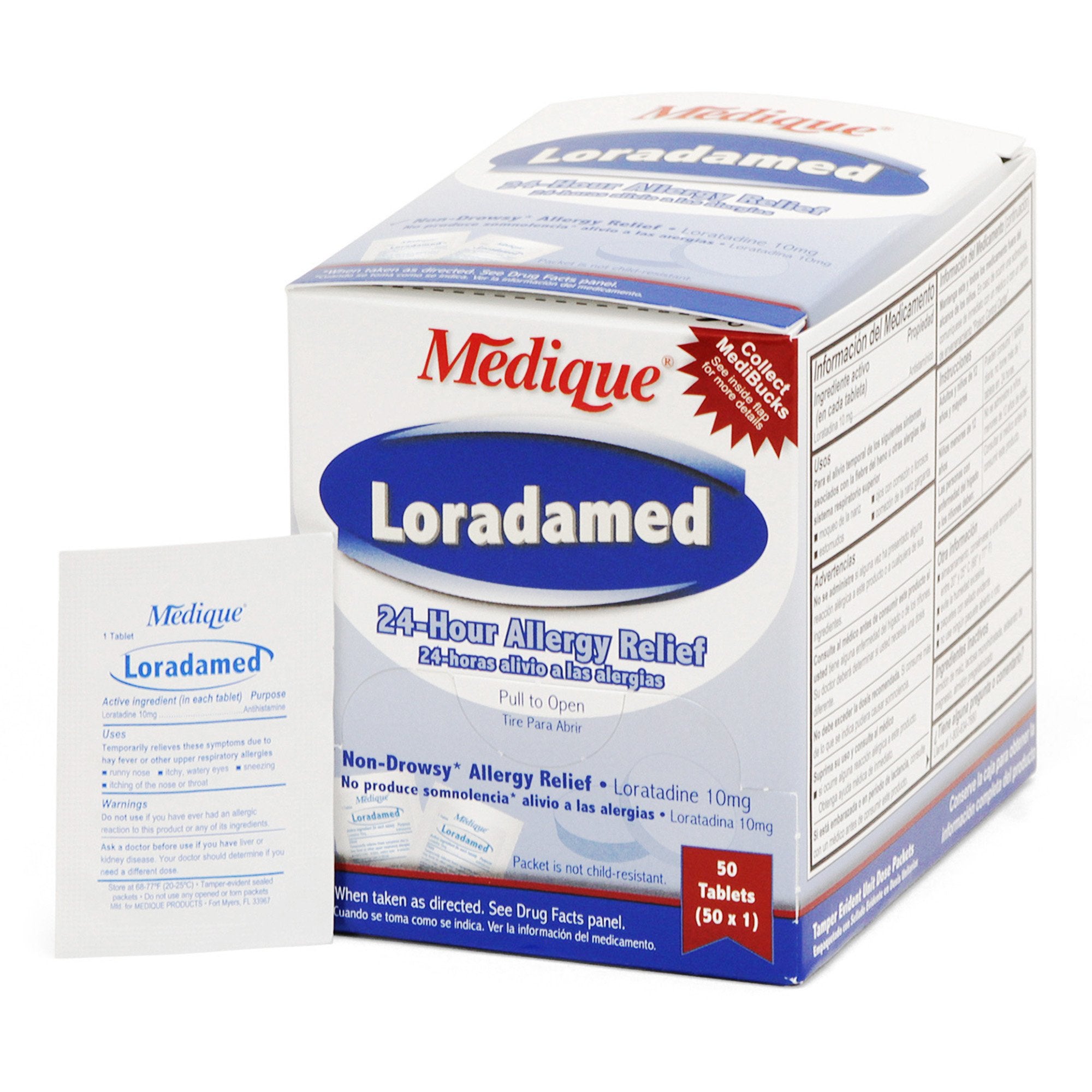 Allergy Relief Loradamed 10 mg Strength Tablet 1 per Box, Packaging Type- Box