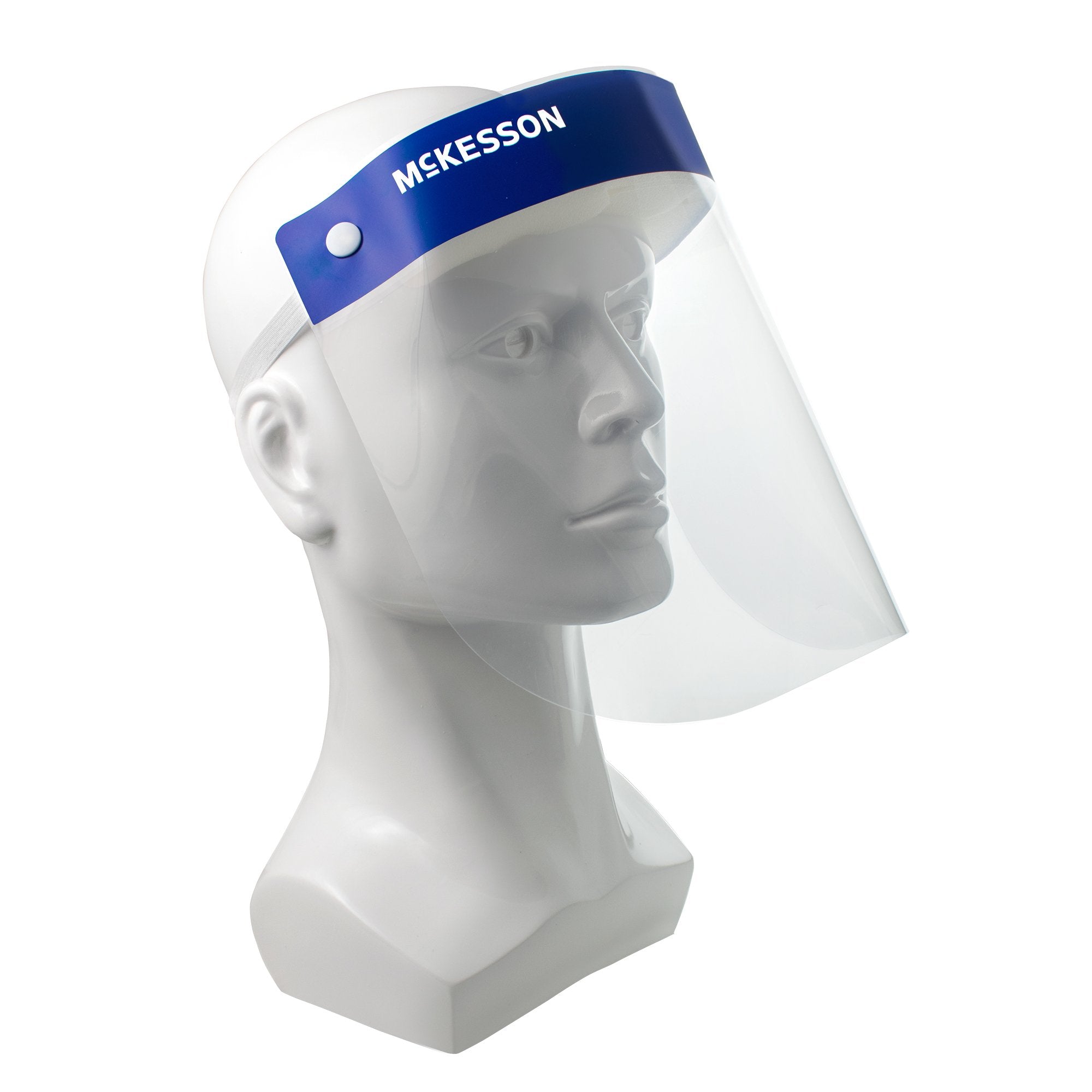 Face Shield McKesson One Size Fits Most Full Length Anti-fog Disposable NonSterile, Packaging Type- Case